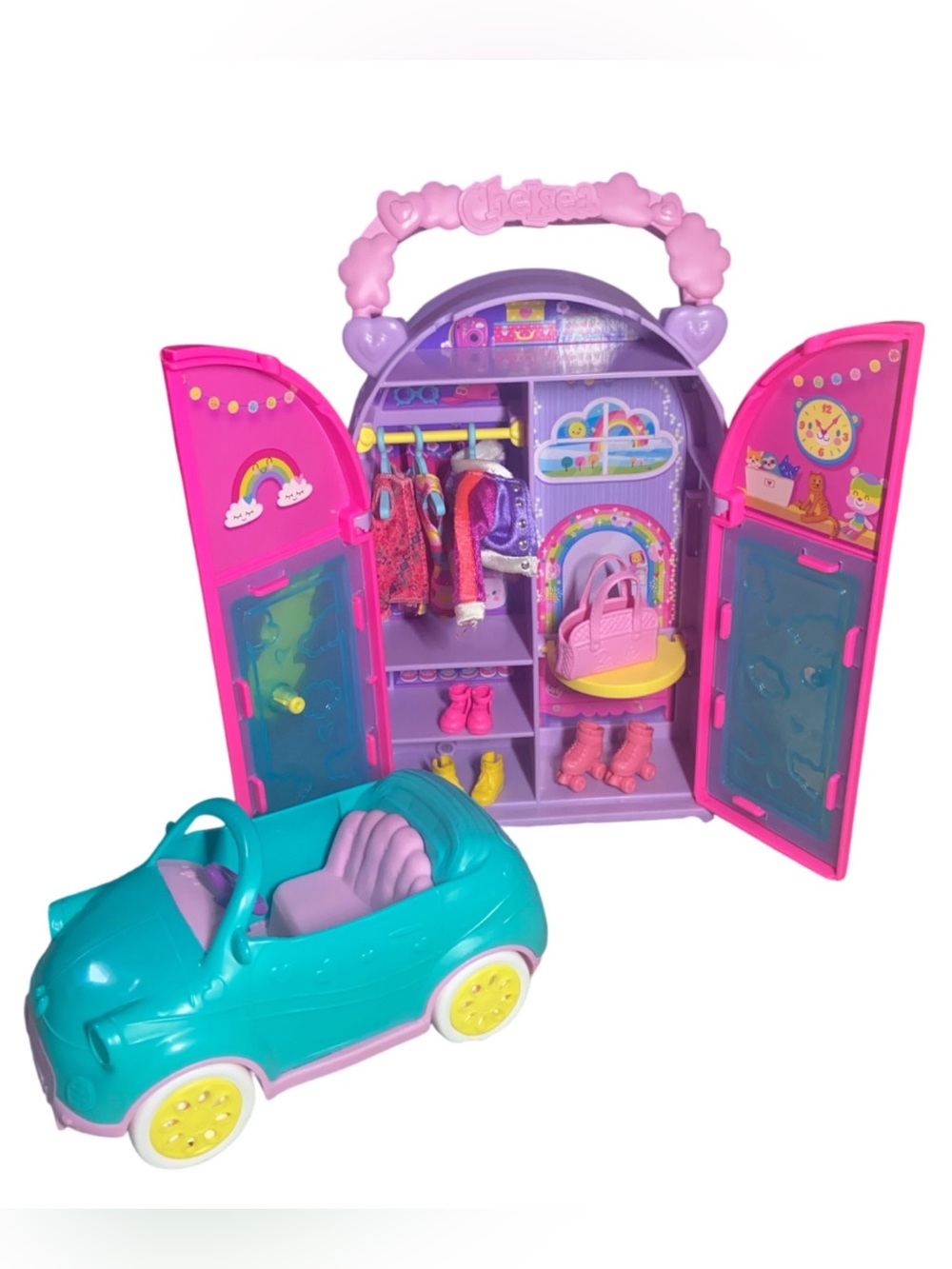 Mattel - Barbie Chelsea Closet Toy Playset And Chelsea Car